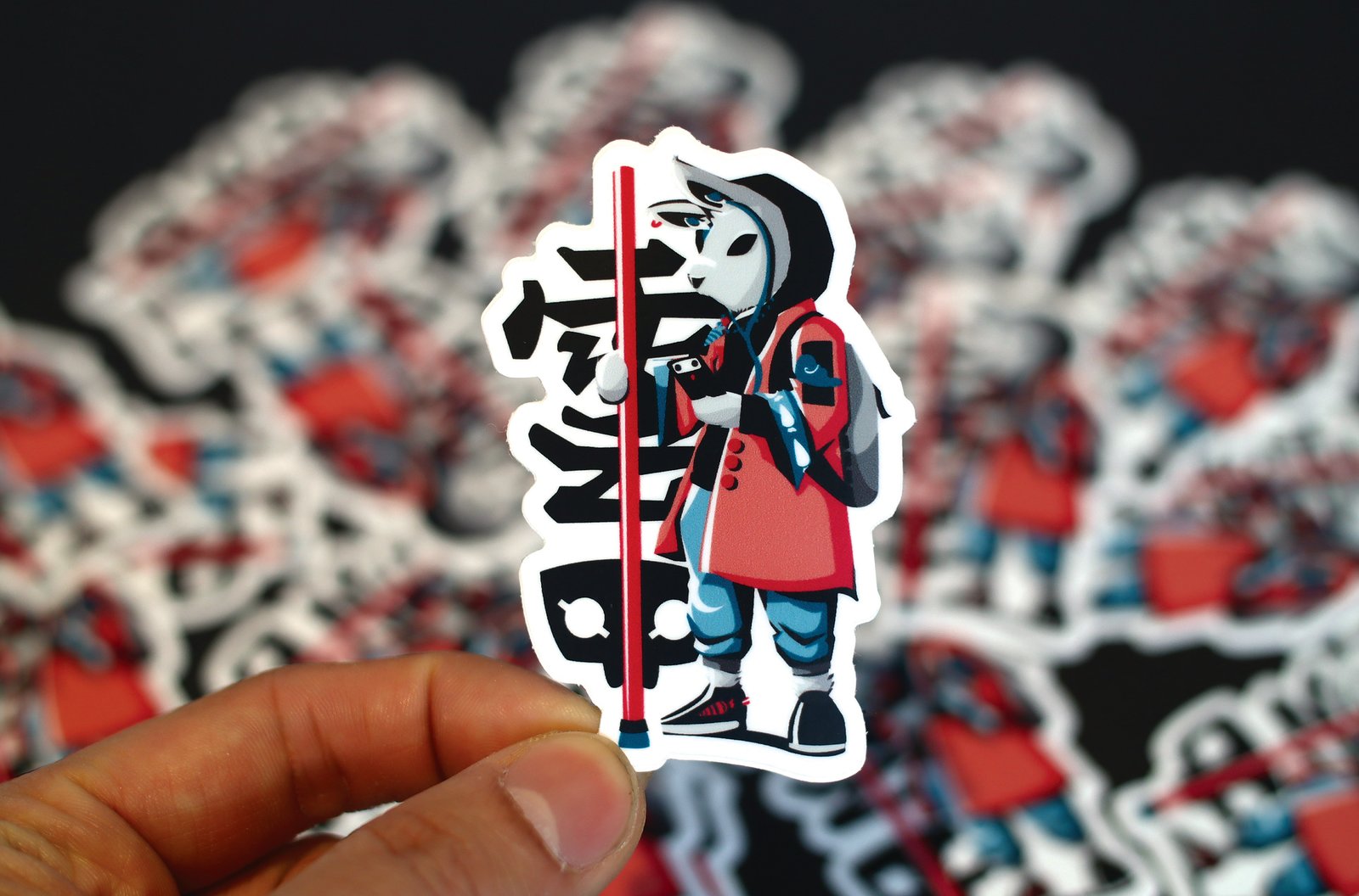 Transit Rabbit Vinyl Sticker | Cloudead Apparel